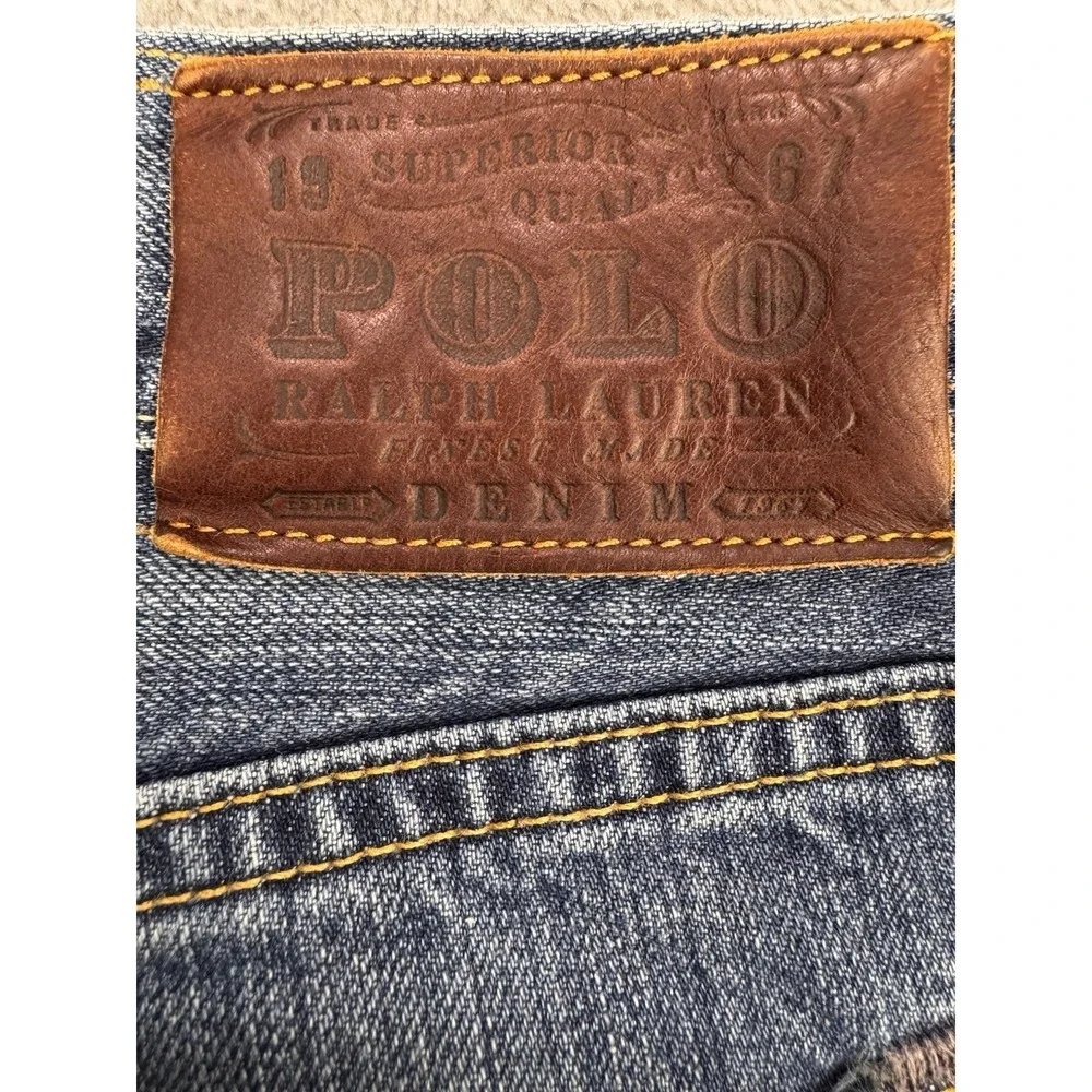 Polo Ralph Lauren‎ 867 Jeans Men's 34x32 Distressed Classic Straight Denim